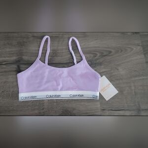 Calvin Klein Girls Lavender Bralette Size 7/8 NWT